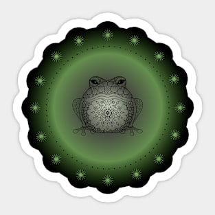 Peaceful Frog, Spirit Animal. Totem, Meditative. Sticker